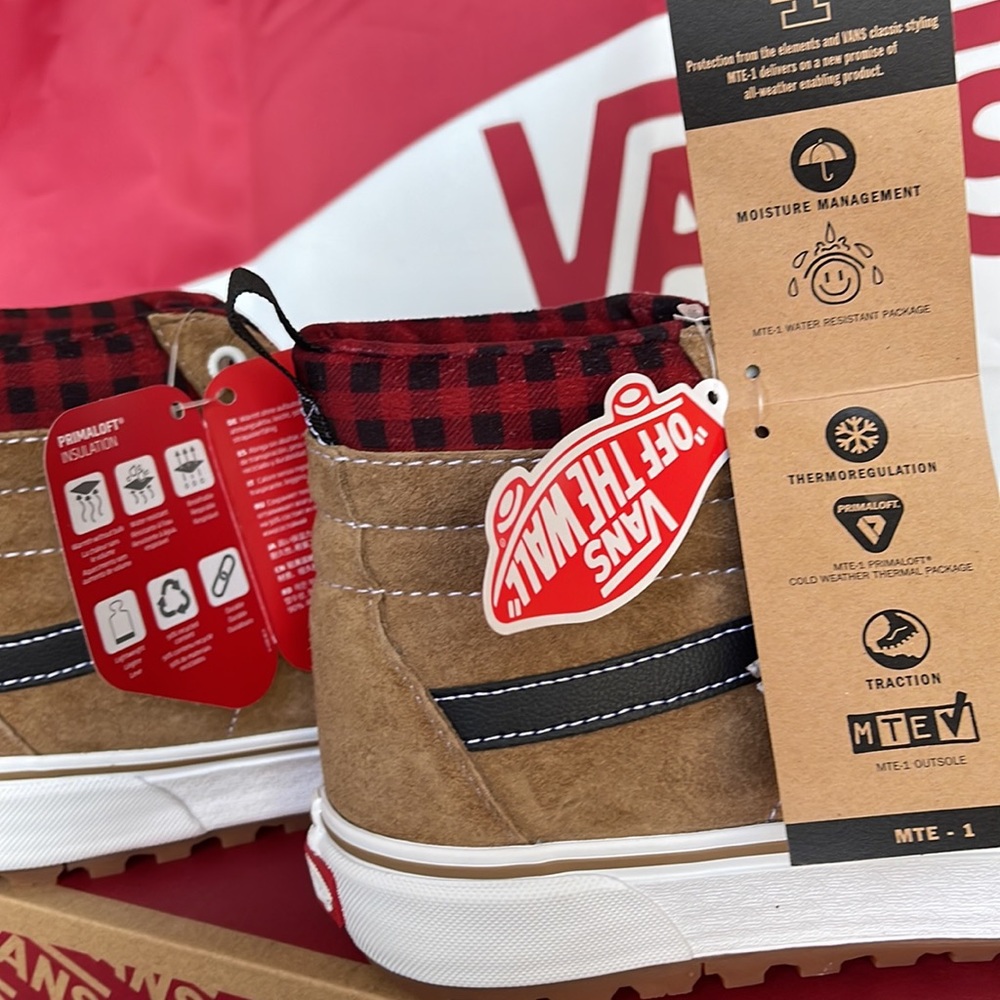 Vans Sk8-Hi Mte-1
Plaid Brown/Black
VNOA5HZYY49 WMNS boots - Picture 15 of 16